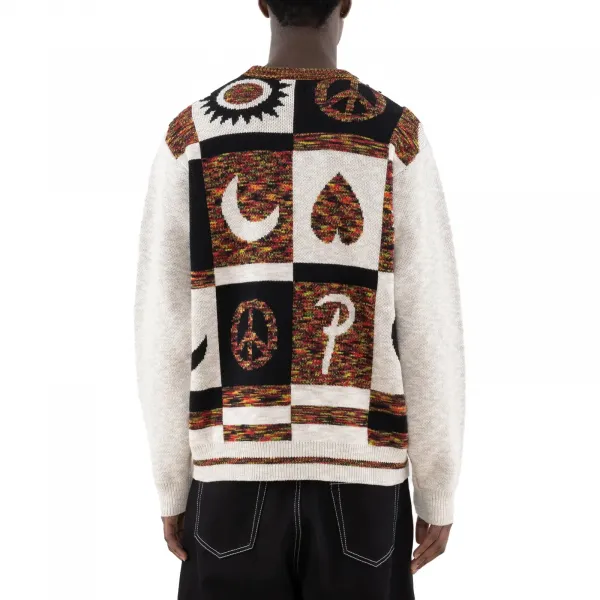 Patta Jacquard Crayon Knitted Sweater "Space Dye Dark Blue" (CRAYON-JQRD-KS-001)