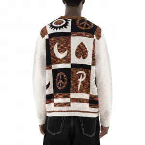 Patta Jacquard Crayon Knitted Sweater "Space Dye Dark Blue" (CRAYON-JQRD-KS-001)