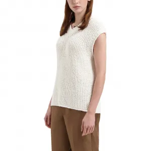 Olaf Slub Vest W "Off-White" (W160704-WHITE)