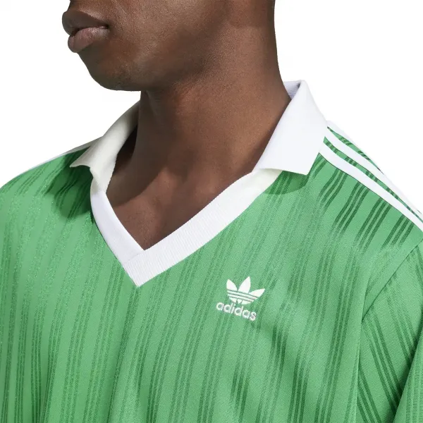 adidas Adicolor Pique Football Longsleeve Tee "Green" (IX5225)