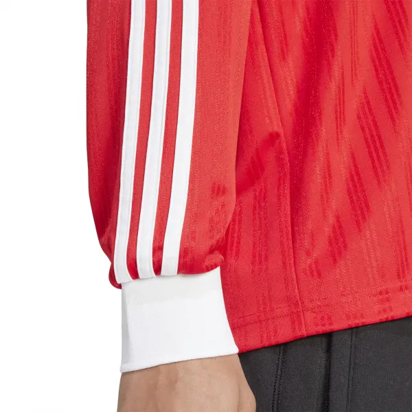 adidas Adicolor Pique Football Longsleeve Jersey "Better Scarlet" (IX5226)