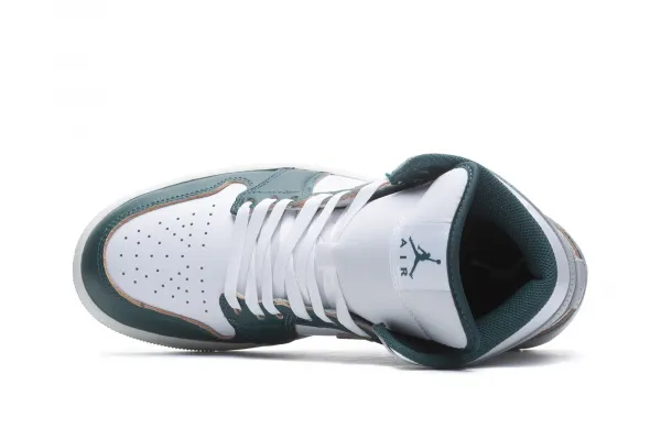 Jordan Brand Air Jordan 1 Mid SE "White Oxidized Green" (FQ7720-103)