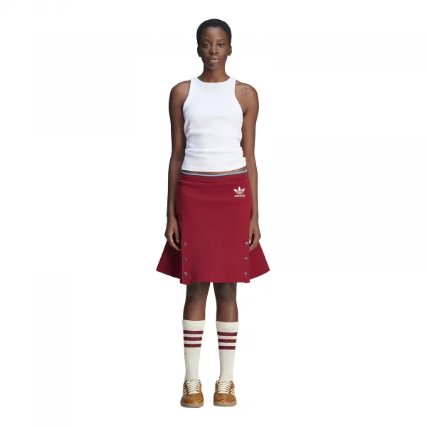 adidas x Wales Bonner Skirt W "Collegiate Burgundy" (JL9588)