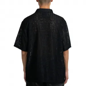 Pleasures Lacy Button Down Shirt "Black" (P24F050-BLACK)