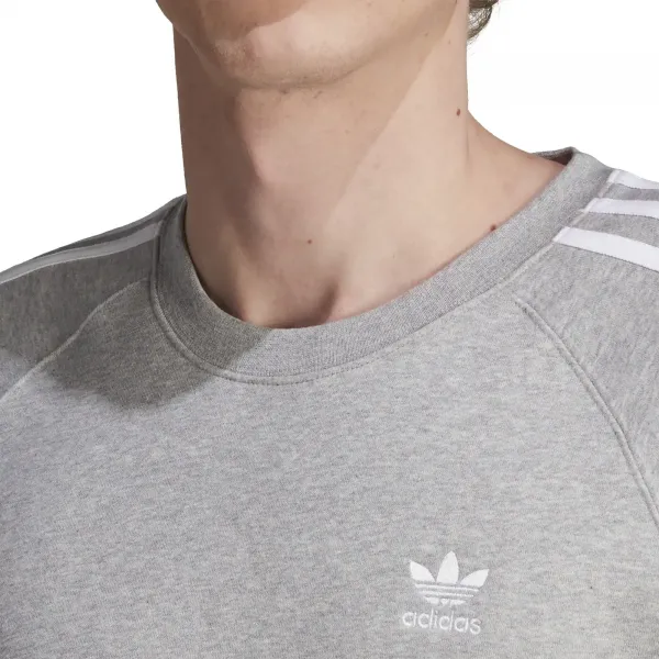 adidas Adicolor Classics 3-Stripes Crew "Medium Grey Heather" (IM4514)