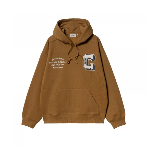 Carhartt WIP Hooded Brown Ducks Sweat "Hamilton Brown" (I033930-HZXX)