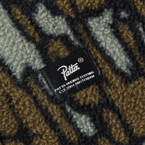 Patta Woodie Fleece Pants "Slate Black" (2500-386-0001-158)