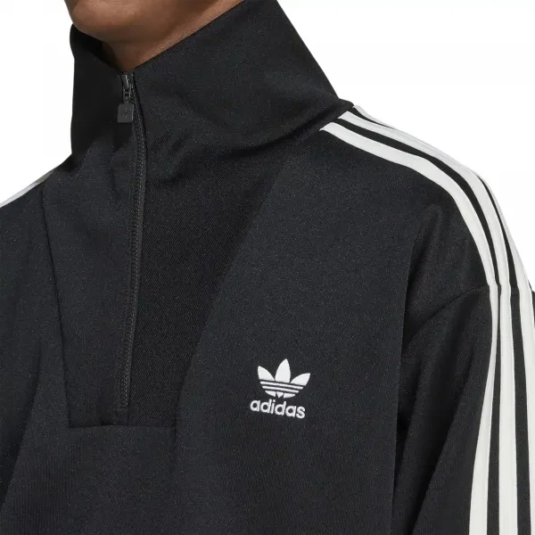 adidas Adicolor Funnel Neck Track Top "Black White" (IZ4803)