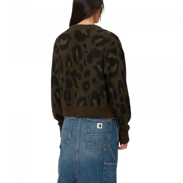 Carhartt WIP Merton Cardigan Camo Leo Jaquard W "Tamarind" (I033911-2EMXX)