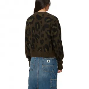 Carhartt WIP Merton Cardigan Camo Leo Jaquard W "Tamarind" (I033911-2EMXX)