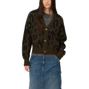 Carhartt WIP Merton Cardigan Camo Leo Jaquard W "Tamarind" (I033911-2EMXX)