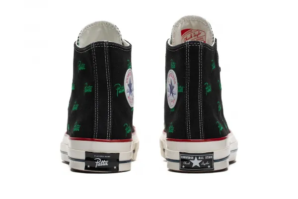 Converse x Patta Chuck 70 Hi "Black Jolly Green" (A13857C)