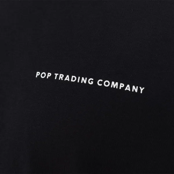 Pop Trading Company Logo Longsleeve "Black White" (POP-NOS-005)