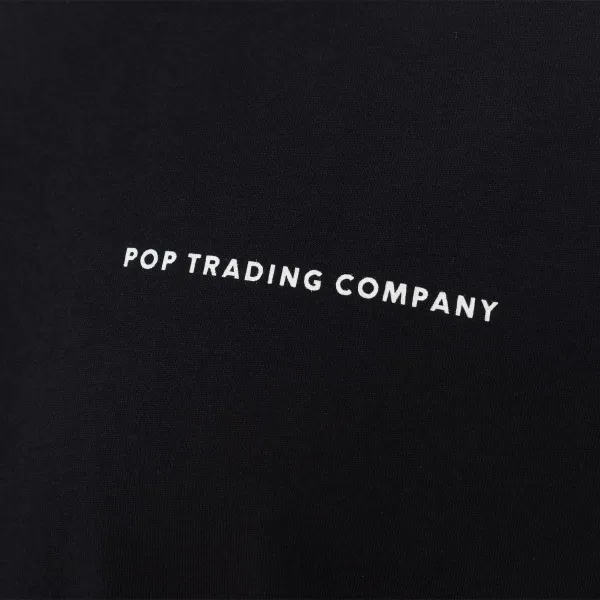 Pop Trading Company Logo Longsleeve "Black White" (POP-NOS-005)