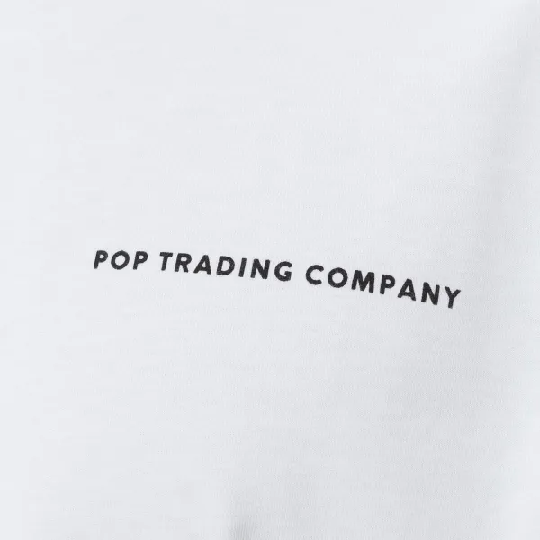 Pop Trading Company Logo T-Shirt "White" (POP-NOS-001)