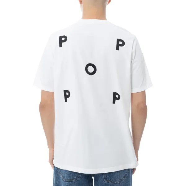 Pop Trading Company Logo T-Shirt "White" (POP-NOS-001)