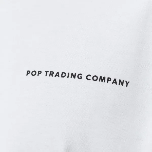 Pop Trading Company Logo T-Shirt "White" (POP-NOS-001)