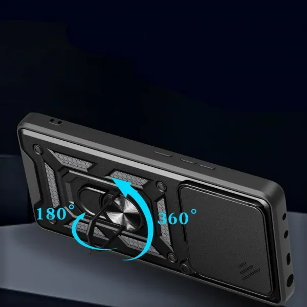 Tech-Protect Camshield kryt na Motorola Edge 60 Fusion, čierny