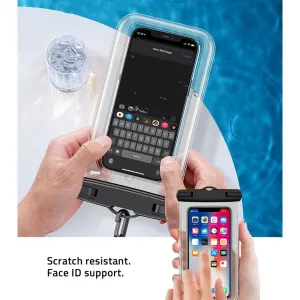 Tech-Protect Waterproof vodotesné puzdro na mobil 6.9'', čierne
