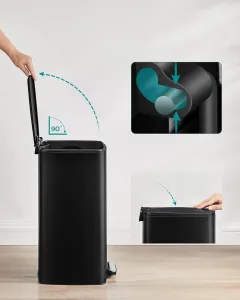 SONGMICS Odpadkový kôš Amis 30 l čierny