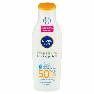Nivea Sun Sensitive Protect detské mlieko na opaľovanie OF 50+ 200 ml