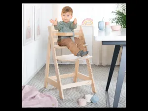 roba Detská drevená vysoká jedálenská stolička Sit Up (prírodná)