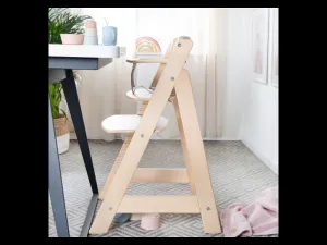 roba Detská drevená vysoká jedálenská stolička Sit Up (prírodná/flex)