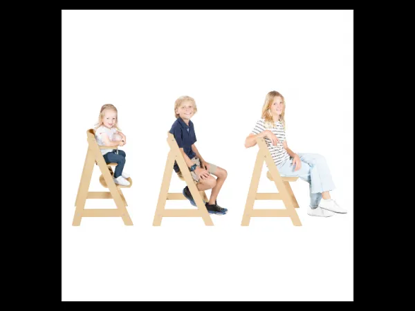 roba Detská drevená vysoká jedálenská stolička Sit Up (prírodná/flex)