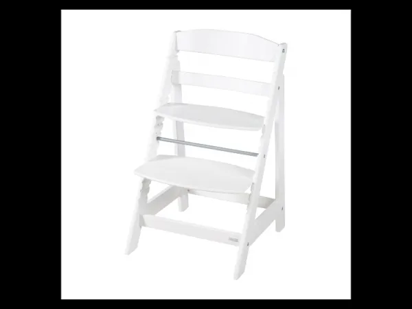 roba Detská drevená vysoká jedálenská stolička Sit Up (biela/flex)
