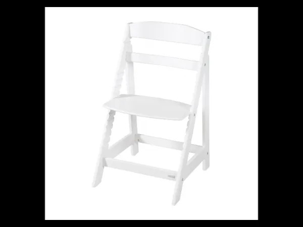 roba Detská drevená vysoká jedálenská stolička Sit Up (biela/flex)