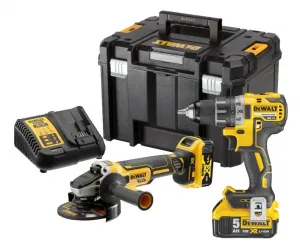 DeWALT DCK2020P2T KOMBO SADA 18V 2x5,0Ah (DCD791+DCG405) Tstak VI