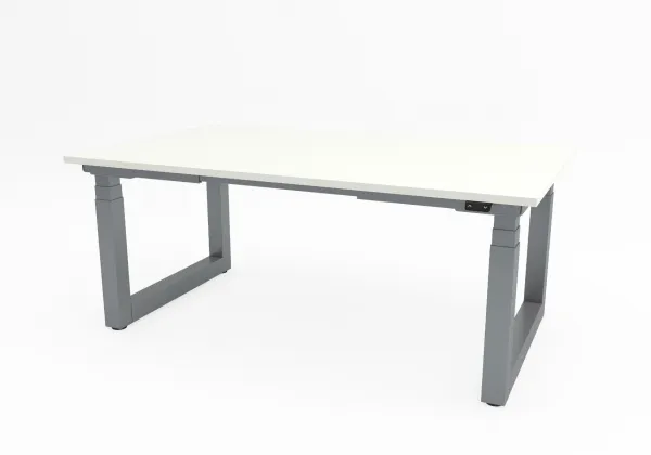 Výškovo nastaviteľný konferenčný stôl Solid, s pracovnou doskou 2100x1100 mm