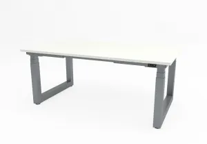 Výškovo nastaviteľný konferenčný stôl Solid, s pracovnou doskou 2100x1100 mm
