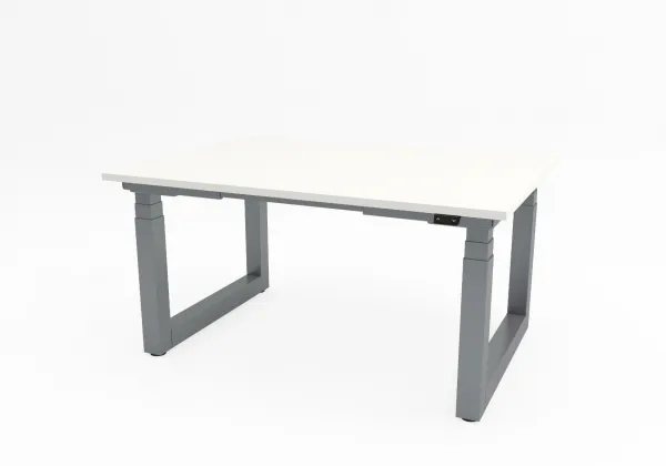 Výškovo nastaviteľný konferenčný stôl Solid, s pracovnou doskou 2100x1100 mm