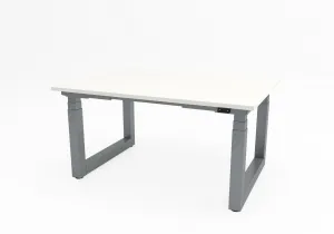 Výškovo nastaviteľný konferenčný stôl Solid, s pracovnou doskou 2100x1100 mm
