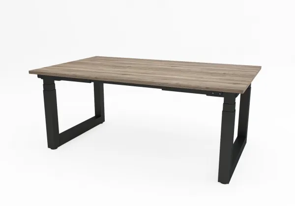Výškovo nastaviteľný konferenčný stôl Solid, s pracovnou doskou 2100x1100 mm