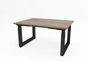 Výškovo nastaviteľný konferenčný stôl Solid, s pracovnou doskou 2100x1100 mm