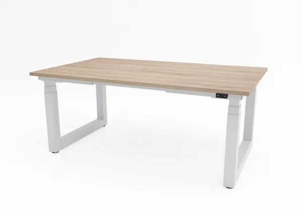 Výškovo nastaviteľný konferenčný stôl Solid, s pracovnou doskou 2100x1100 mm