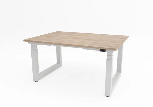 Výškovo nastaviteľný konferenčný stôl Solid, s pracovnou doskou 2100x1100 mm