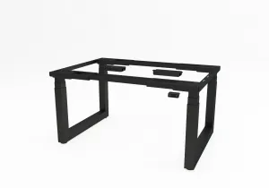 Výškovo nastaviteľný konferenčný stôl Solid, s pracovnou doskou 2100x1100 mm