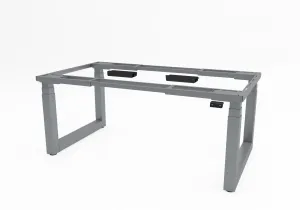 Výškovo nastaviteľný konferenčný stôl Solid, s pracovnou doskou 2100x1100 mm