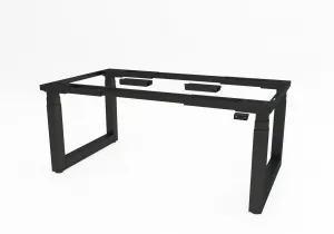Výškovo nastaviteľný konferenčný stôl Solid, s pracovnou doskou 2100x1100 mm