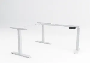 Výškovo nastaviteľný kancelársky rohový stôl Twist