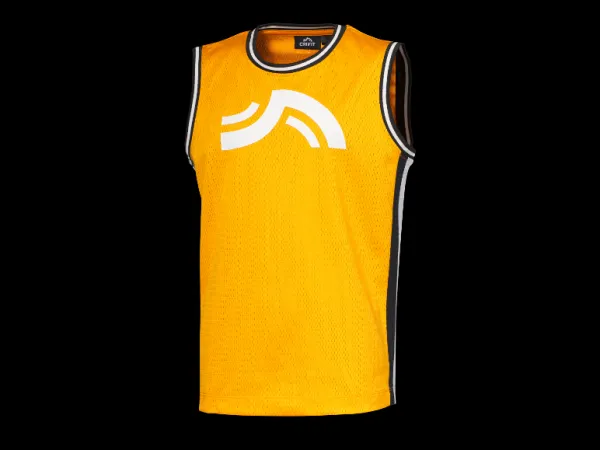 Crivit Detský funkčný basketbalový top (oranžová, 134/140)