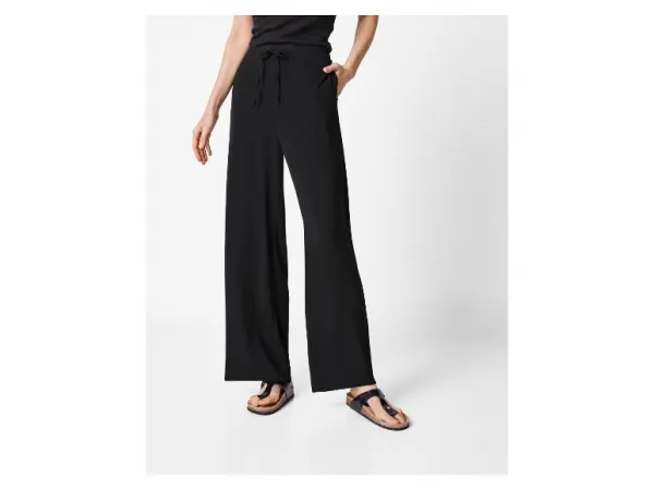 esmara® Dámske wide-leg nohavice (čierna, XS (32/34))