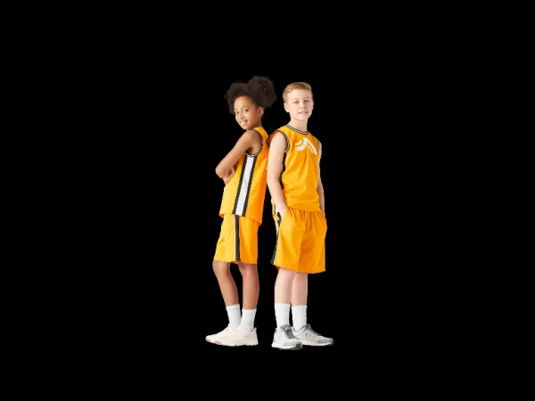 Crivit Detský funkčný basketbalový top (oranžová, 134/140)