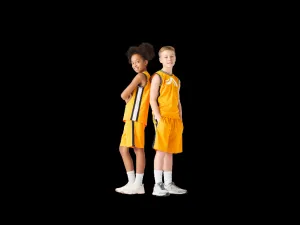 Crivit Detský funkčný basketbalový top (oranžová, 134/140)