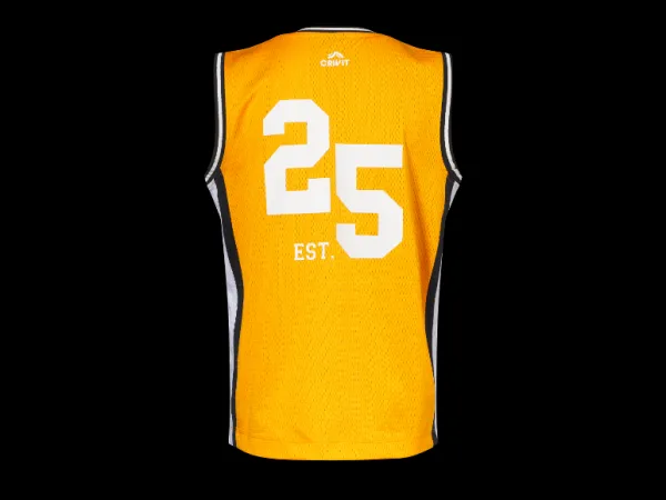 Crivit Detský funkčný basketbalový top (oranžová, 134/140)