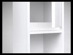 Livarno home Vysoká skrinka do kúpeľne Oslo s 2 dvierkami, biela