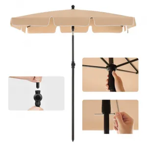 SONGMICS Záhradný slnečník Drone béžový